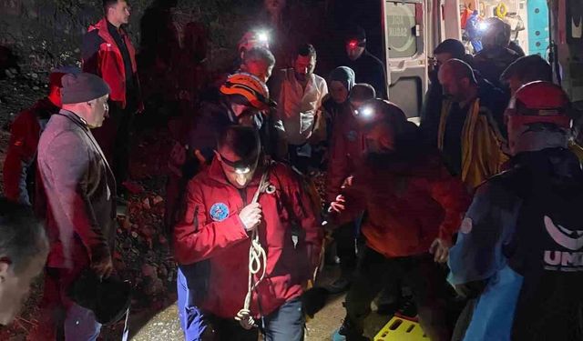 Küre'de uçurumdan düşen genç için kurtarma çalışmaları başlatıldı