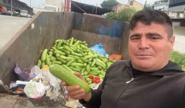 Sebze israfına tepki: Toptancı halindeki görüntüler gündem oldu