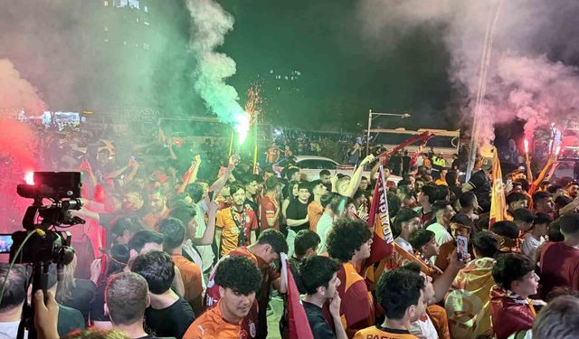 Adana'da Galatasaray'ın 26. zaferi büyük coşkuyla kutlandı