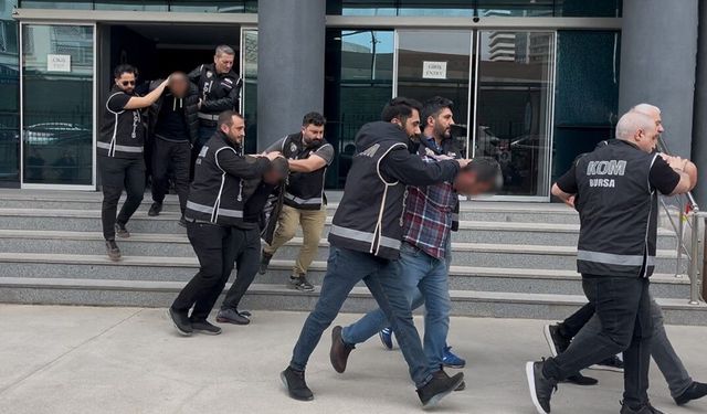 Bursa'da çiftçileri dolandıran tefeci çetesi adliyeye gönderildi