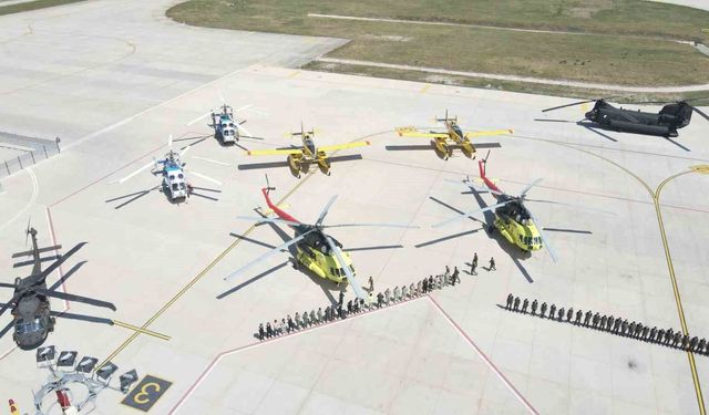 Çanakkale Havalimanı'nda orman yangınlarıyla mücadele töreni yapıldı