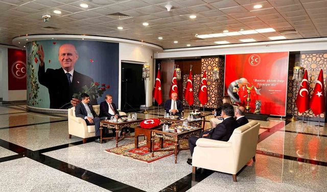 CHP heyetinden MHP'ye bayram ziyareti