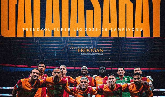 Cumhurbaşkanı Erdoğan'dan Galatasaray'a tebrik mesajı