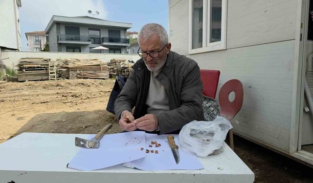 Düzce'de inşaatta fındık kabuğu çayı dönemi