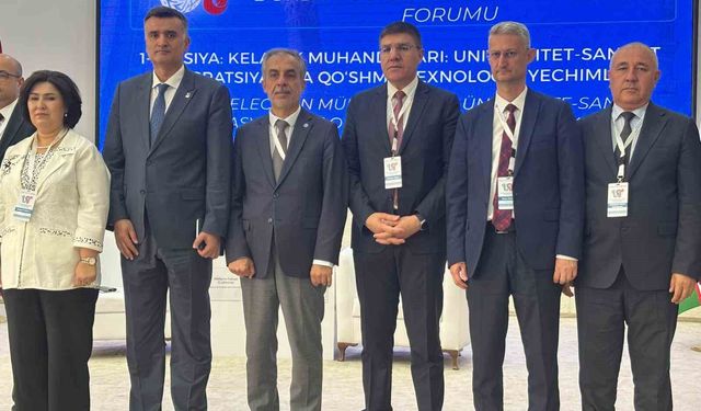 EÜ Rektörü Prof. Dr. Musa Alcı, Özbekistan-Türkiye Rektörler Forumu'nda