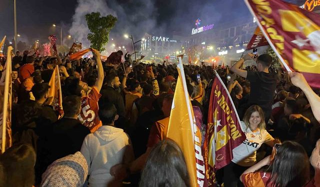 Galatasaray'ın zaferi Konya'da büyük bir coşkuyla kutlandı