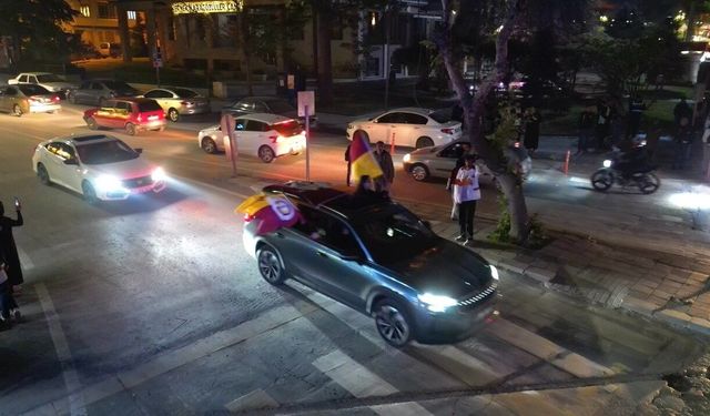 Galatasaray'ın zaferi Malatya'da coşkuyla kutlandı