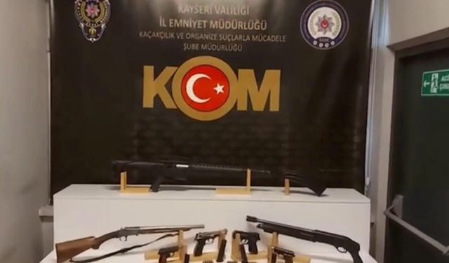 Kayseri'de silah ticareti yapan 2 kişi gözaltına alındı