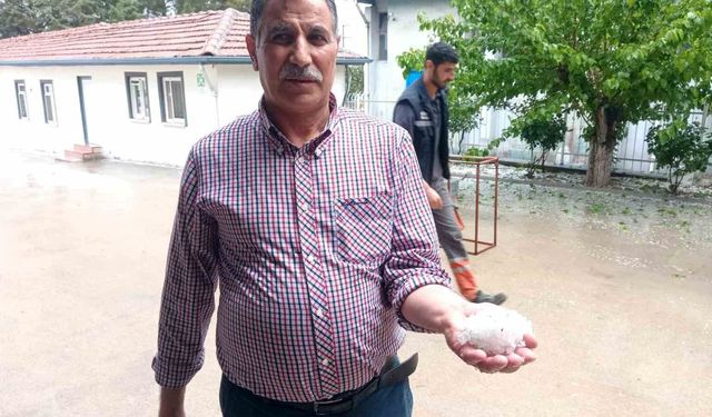 Malatya'da dolu yağışı etkisini gösterdi