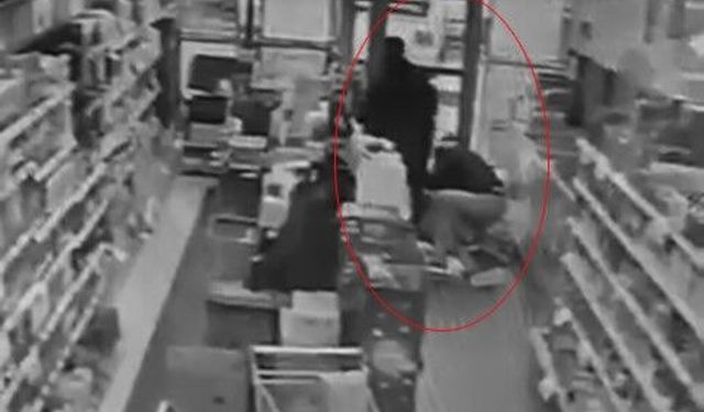 Süpermarkette jandarma müdahalesiyle hayata döndü