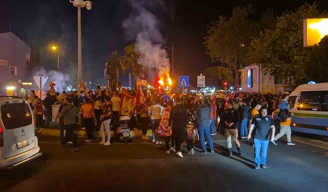 Tekirdağ'da Galatasaray'ın zaferi büyük bir coşkuyla kutlandı