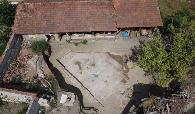 Tokat'ta Roma Dönemi Mozaiği Gün Yüzüne Çıkıyor