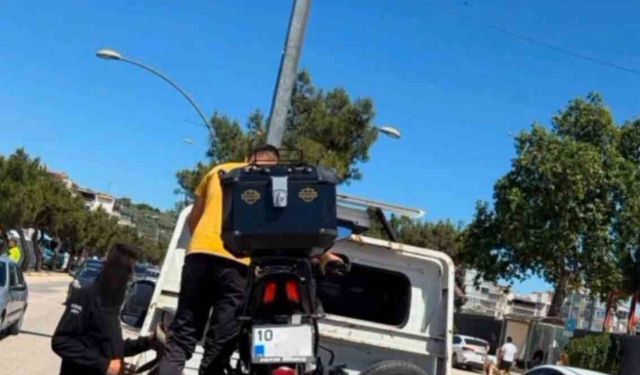 Ehliyetsiz motosiklet sürücüsüne 240 bin lira ceza kesildi