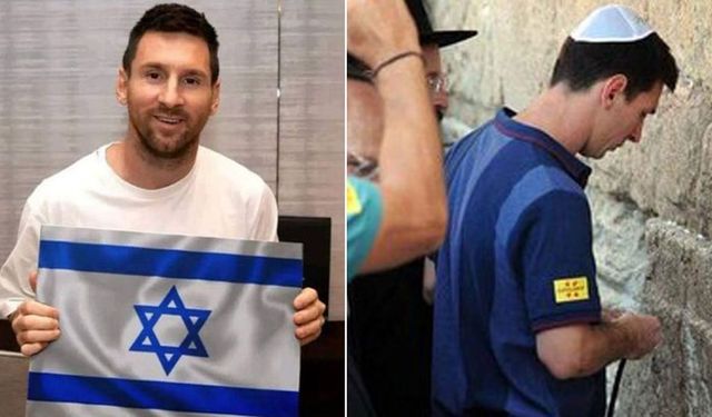 Messi’nin İsrail bayrağı tuttuğu fotoğraf gerçek mi?