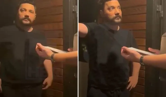 Polis “Gözaltı kararınız var” dedi, Oğuzhan Uğur’un tepkisi kameraya yansıdı! İZLE