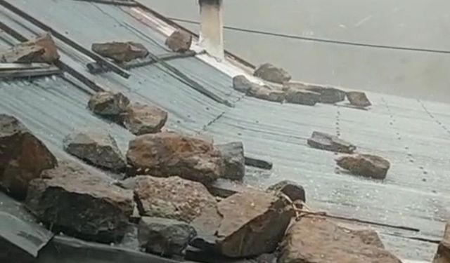Anzer Yaylası'nda beklenmedik dolu yağışı