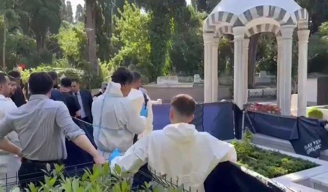 Arif Ahmet Denizolgun'un kabri açıldı, otopsi işlemi başladı