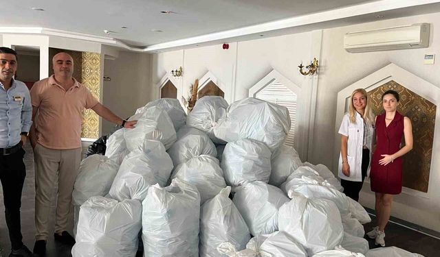 Azka Otel'den çevreye duyarlı örnek: Pet şişeleri geri dönüşüme kazandırıyorlar