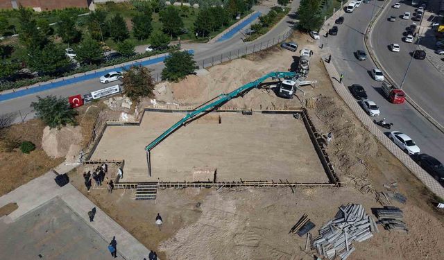 Elazığ'da şehir hastanesi alanında cami temeli atıldı