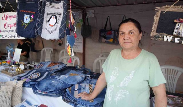 Eski kotlardan el emeği çantalar doğuyor