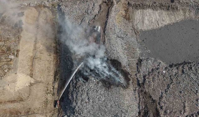 Iğdır'da Katı Atık Tesisinde Yangın Alarmı