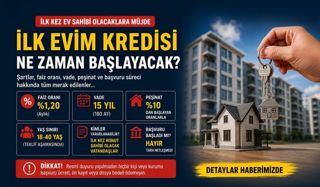 İlk Evim Kredisi ne zaman başlayacak, şartları neler? Faiz, vade, peşinat ve başvuru hakkında tüm cevaplar
