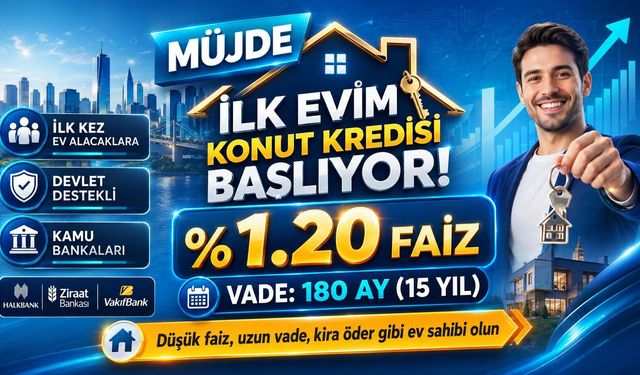 İlk Evim Kredisi İçin Geri Sayım! 1 Milyon TL Çeken Ayda Ne Kadar Ödeyecek?