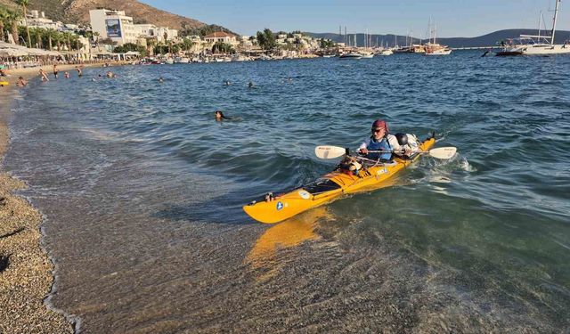 İstanbul'dan 83 Günlük Zorlu Seyahat, Halil Uzel Bodrum'a Ulaştı