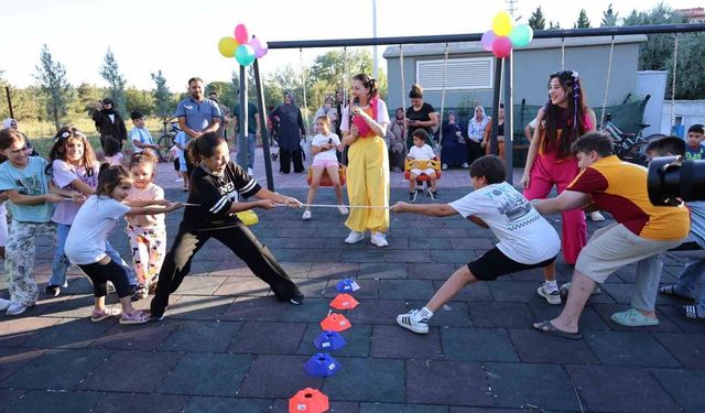 Kırıkkale'de çocuklar geleneksel oyunlarla keyifli anlar yaşadı