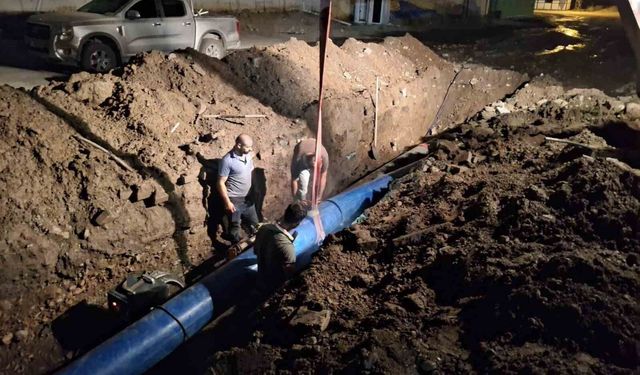 Payas'ta İçme Suyu Hattına Hızlı Müdahale