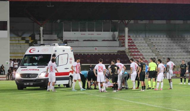 Sakatlık şoku: 1 dakikada ambulans sahada