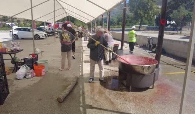Salça kazanları kaynamaya başladı- Video