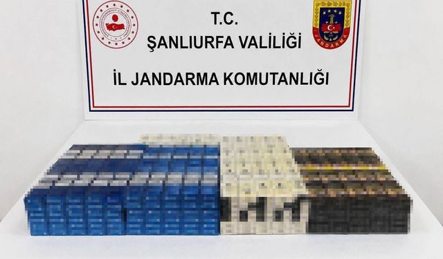 Şanlıurfa'da kaçak alkol ve sigara ele geçirildi