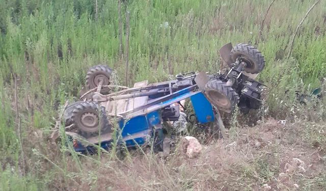 Tarım Aracının Kilitlenmesi Sonucu Kaza: 1 Yaralı