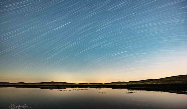 Van'da fotoğrafçılar Perseid meteor yağmurunu görüntüledi