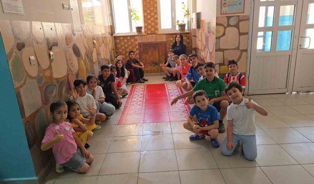 Yaz tatilinde çocuklar tuvalle buluştu