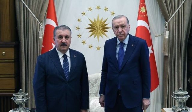 Cumhurbaşkanı Erdoğan, BBP Lideri Destici ile Bir Araya Geldi