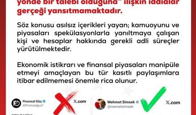 DMM, Bakan Şimşek'in İstifa İddialarını Şiddetle Reddetti