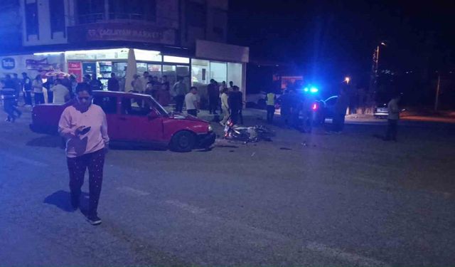 Konya'da Otomobil ve Motosiklet Çarpıştı: 3 Yaralı
