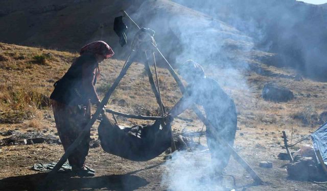 Şırnak Yaylalarında Yöresel Tereyağ Üretimi Göz Dolduruyor