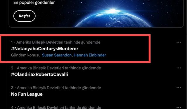 Sosyal Medyada Netanyahu'ya Tepkiler Gündem Olmaya Devam Ediyor