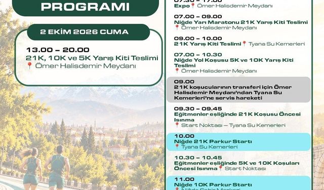 Tarihi Parkurlarda Sporun Büyüsü: Niğde Yarı Maratonu