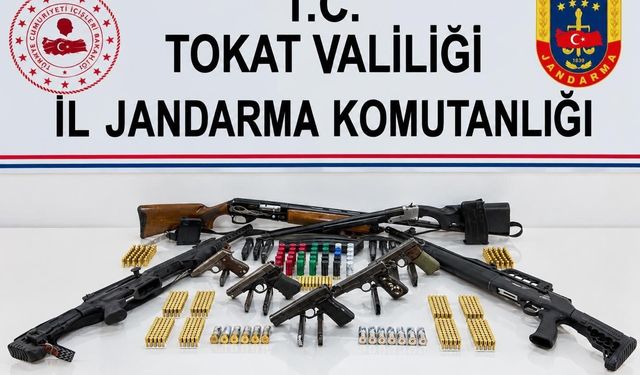 Tokat'ta Ruhsatsız Silah Operasyonu: Çok Sayıda Mühimmat Ele Geçirildi