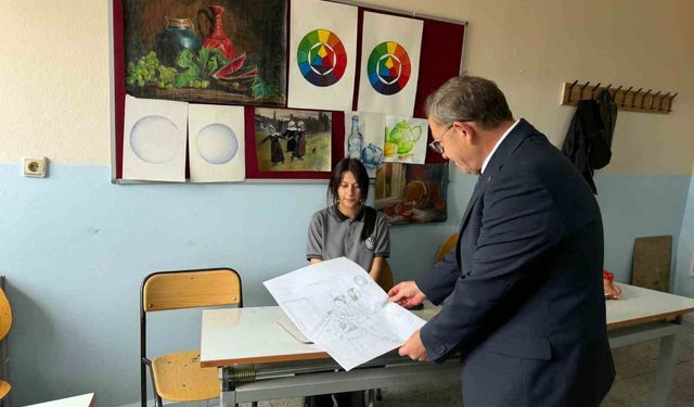 Vali Ziya Polat, Güzel Sanatlar Lisesi Öğrencileriyle Buluştu