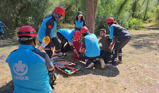 Yozgat'taki UMKE tatbikatı gerçek senaryolarla hayata geçirildi