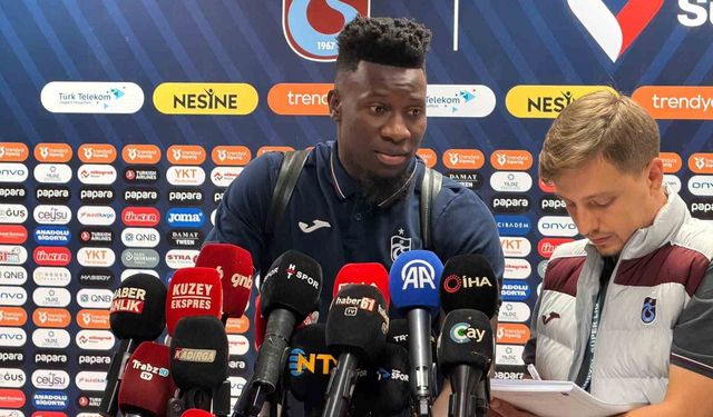 Andre Onana: Trabzonspor olarak güzel başarılar elde edebiliriz