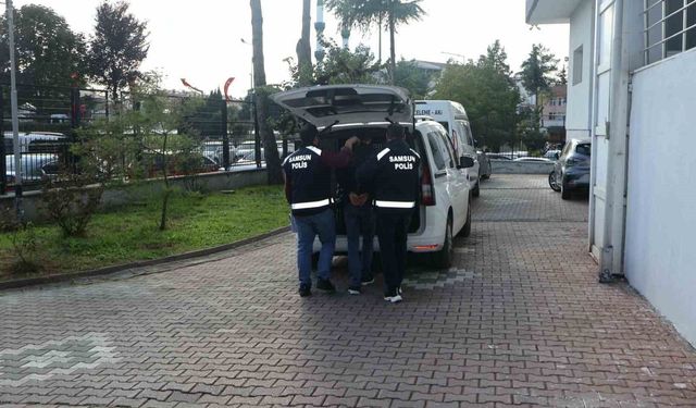 Bafra'da uyuşturucudan aranan M.D. yakalandı