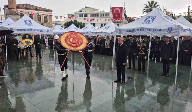 Bodrum'da Cumhuriyet Bayramı kutlamaları için tören düzenlendi