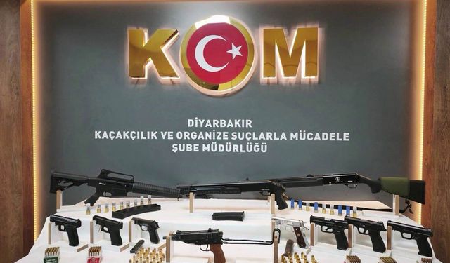 Diyarbakır'da silah kaçakçılığı operasyonu, 13 gözaltı