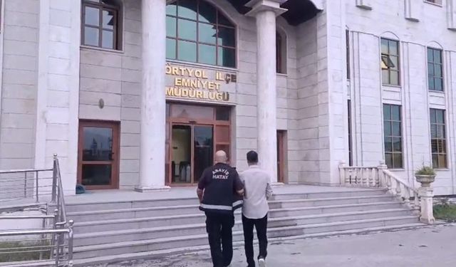 Dörtyol'da dolandırıcılık suçundan aranan M.B. tutuklandı